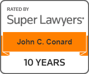 Rated by SuperLawyers - John C. Conard - 10 Years